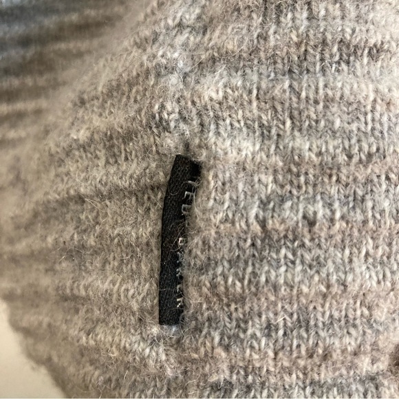 TED BAKER Sz 4 (US 10) Ribbed  Cable Knit Wool Alpaca Polyamide Blend Sweater - Picture 5 of 8